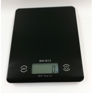 WH-B13 čierna digitálna kuchynská váha do 5kg