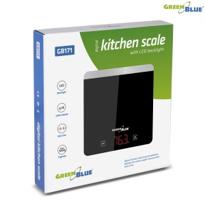 GreenBlue GB171 digitálna kuchynská váha s LED displejom do 5kg/1g