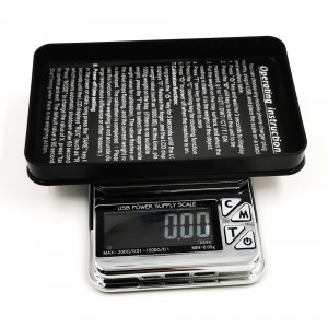 CD-123 Digitálna mikrováha s duálnym rozsahom 200g/0,01g/1500g/0,1g s USB napájaním