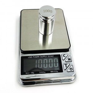 CD-123 Digitálna mikrováha do 100g/0,01g s USB napájaním