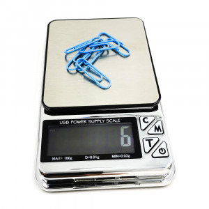CD-123 Digitálna mikrováha do 100g/0,01g s USB napájaním