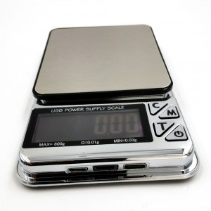 CD-123 Digitálna mikrováha do 600g/0,01g s USB napájaním
