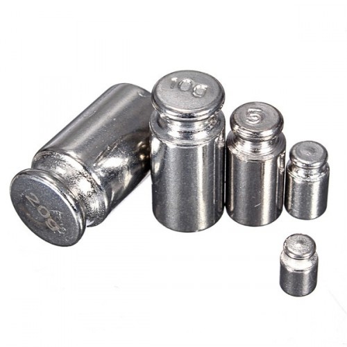 Sada 5ks závaží 1g 2g 5g 10g 20g