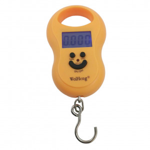 WH-A03L digitálna závesná rybárska váha do 50kg oranžová