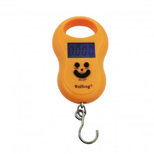 WH-A03L digitálna závesná rybárska váha do 50kg oranžová