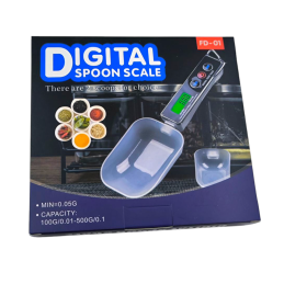 DS-01R Lyžicová váha dual 100g/0,01g-500g/0,1g červená