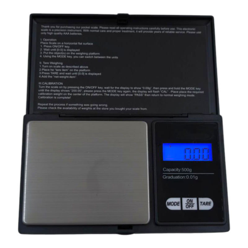 CX-258 vrecková digitálna mikrováha do 500g / 0,01g