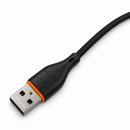 Kábel USB-A – USB-C Miccell VQ-D06, 2,4 A, 1 m, čierny